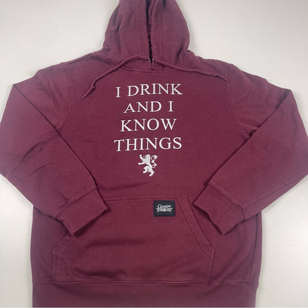 Maroon Hoodie for Men Game of Thrones